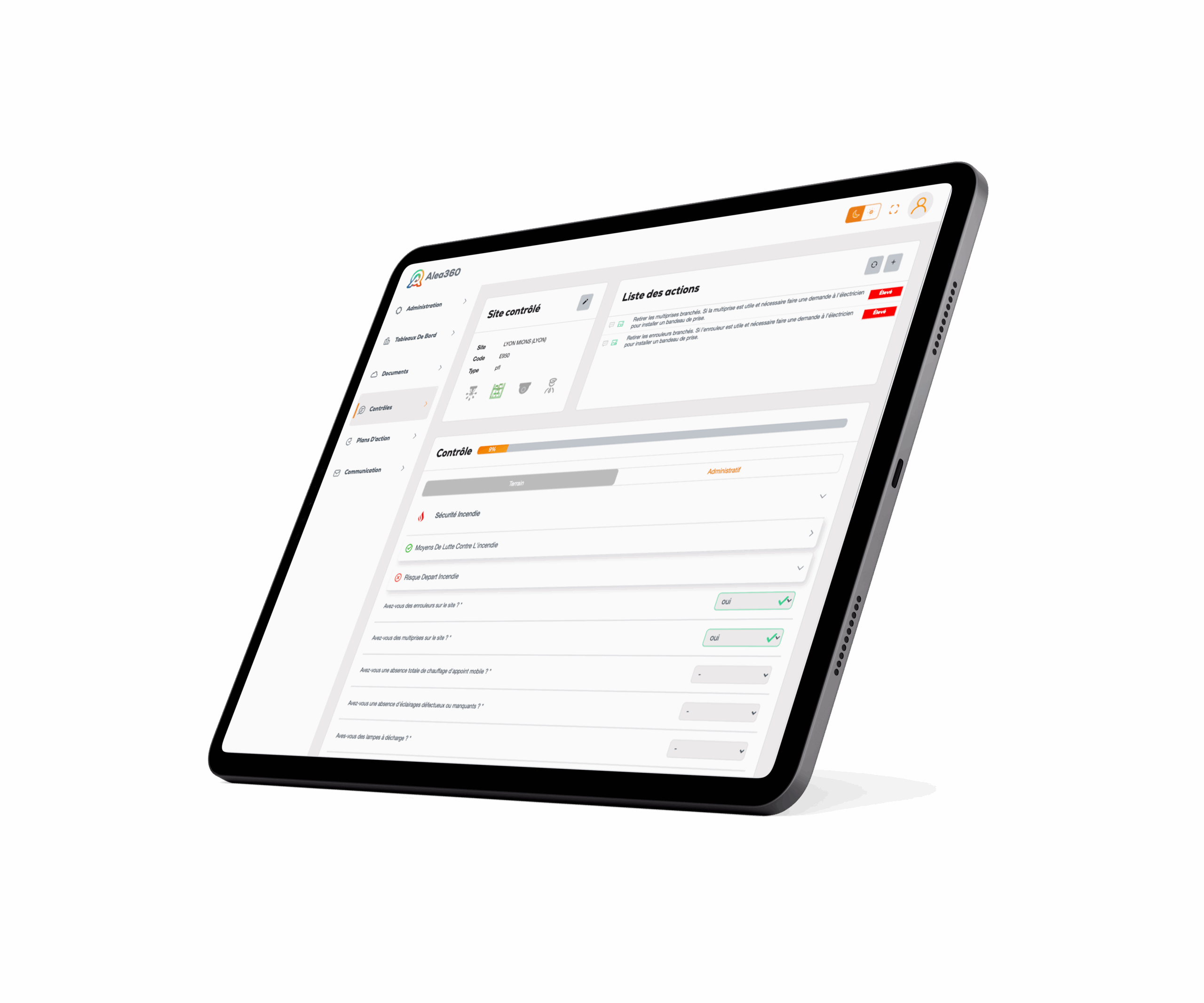 device module controle alea360.io